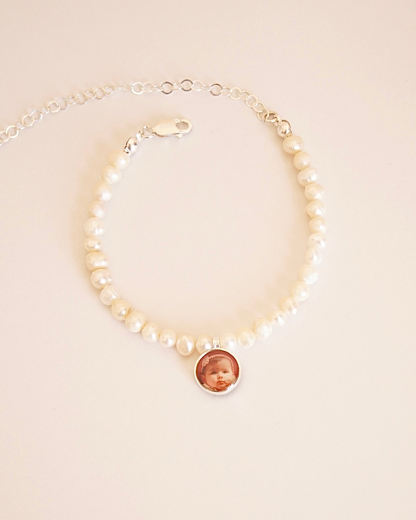 Pulsera perlas mini doble fotografía