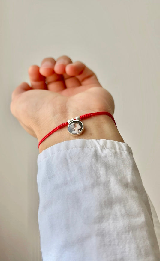 Pulsera de hilo doble fotografía